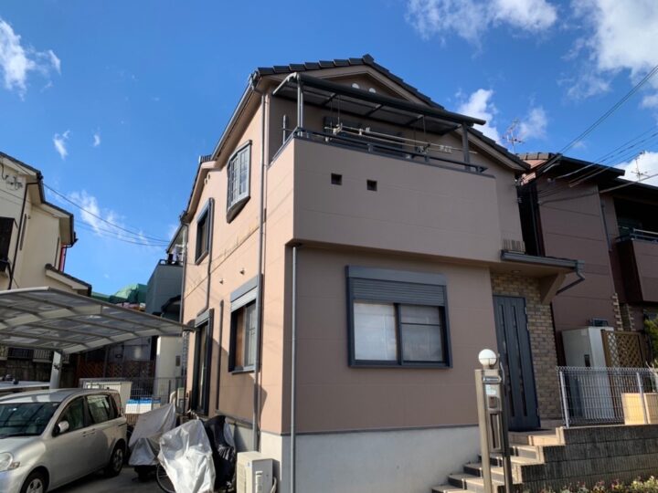 富田林市 T様邸 外壁塗装、屋根塗装、付帯塗装など