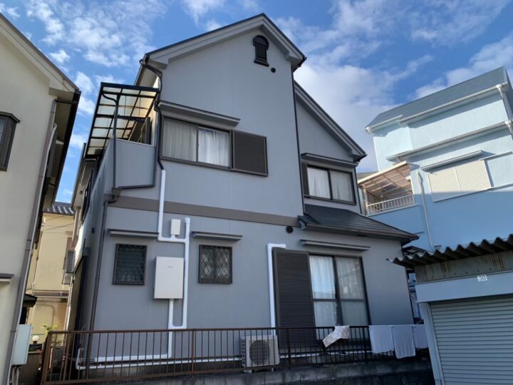 大阪狭山市 KM様邸 外壁塗装、付帯塗装、コーキング施工