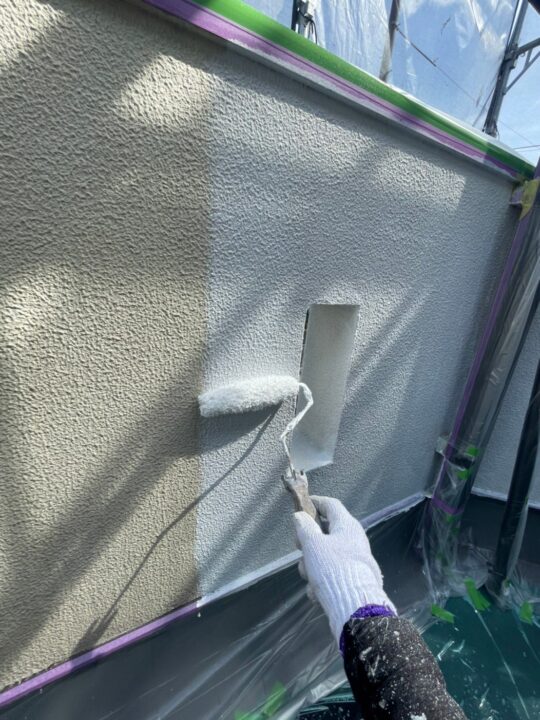 外壁下塗り2回目