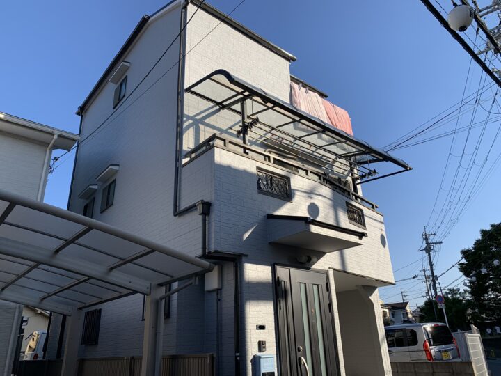 堺市 D様邸 外壁塗装、屋根塗装、付帯塗装、コーキング施工