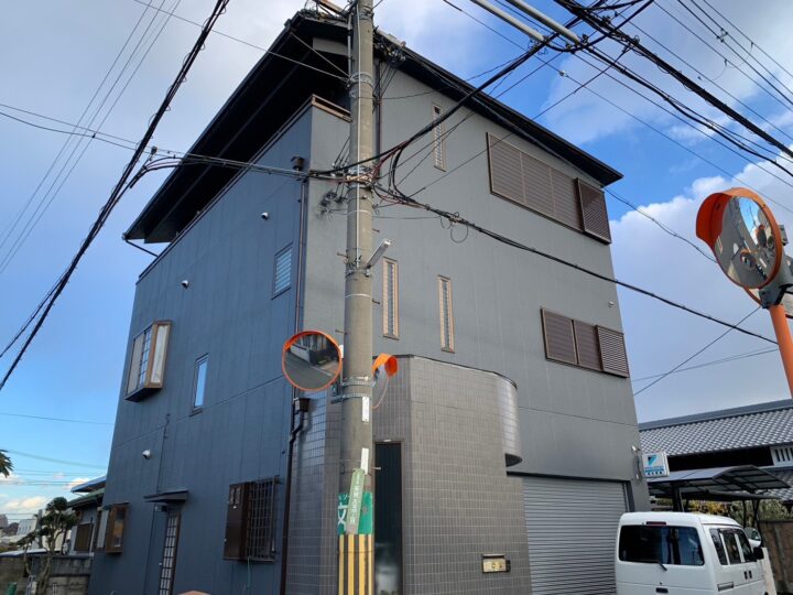 大阪狭山市 SK様邸 外壁塗装、屋根塗装、付帯塗装、コーキング施工