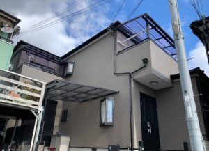 富田林市 SM様邸 外壁塗装、屋根塗装、付帯塗装、コーキング施工、ベランダ防水