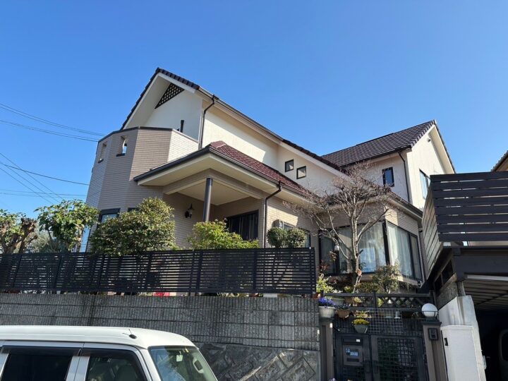 富田林市 FR様邸 屋根塗装、外壁塗装、付帯塗装、コーキング施工