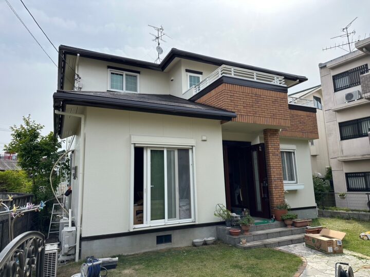 富田林市 MD様邸 屋根塗装、外壁塗装、付帯塗装、コーキング施工