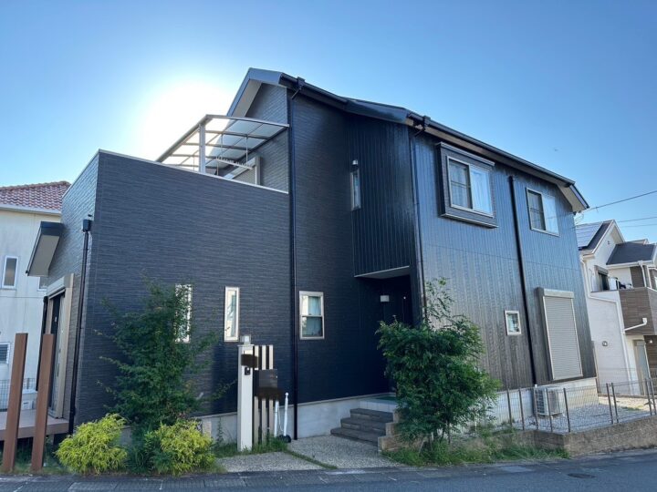 富田林市 SN様邸 屋根塗装、外壁塗装、付帯塗装、ベランダ防水、コーキング施工
