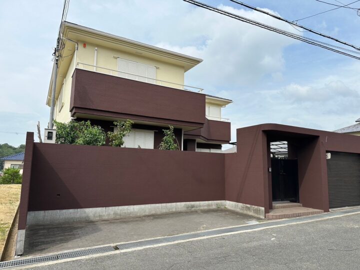 富田林市 FJ様邸 外壁塗装、屋根塗装、付帯塗装、ベランダ防水、コーキング施工