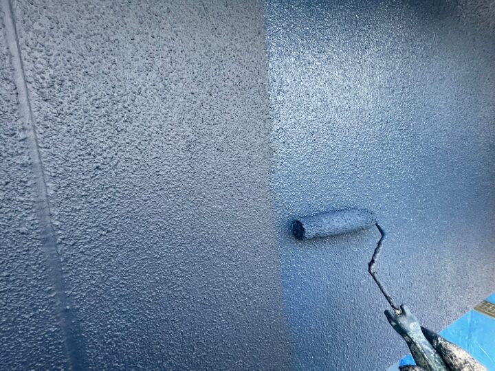 外壁塗装：上塗り