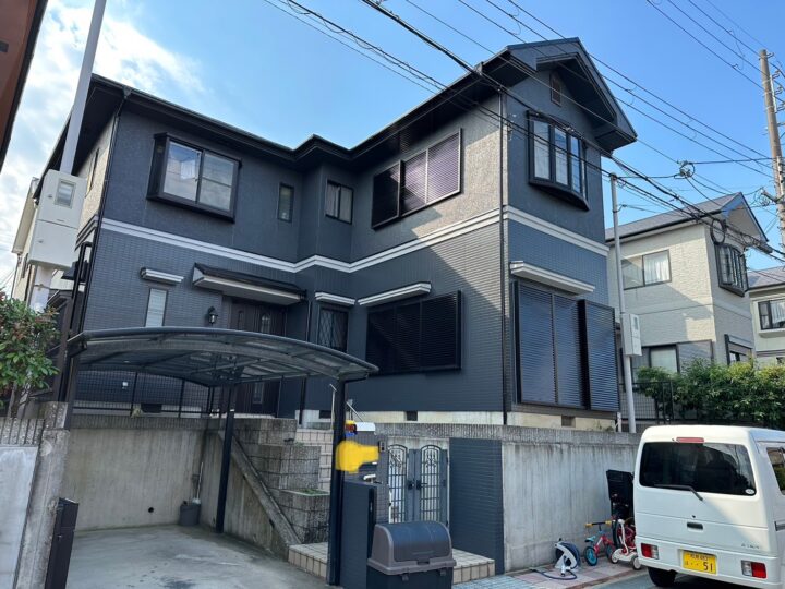 富田林市 ID様邸 外壁塗装、屋根塗装、付帯塗装、コーキング施工