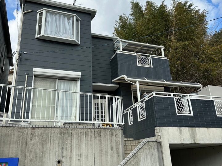 富田林市 TZ様邸 外壁塗装、屋根塗装、付帯塗装、コーキング施工