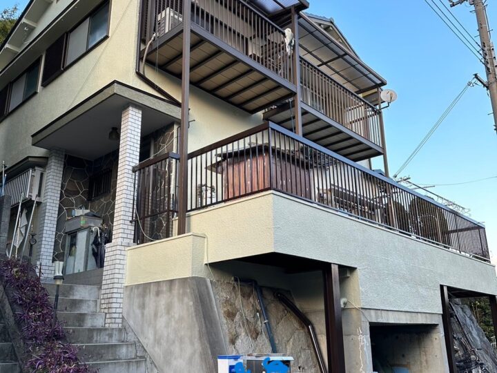 富田林市 ON様邸 外壁塗装、屋根塗装、付帯塗装、コーキング施工