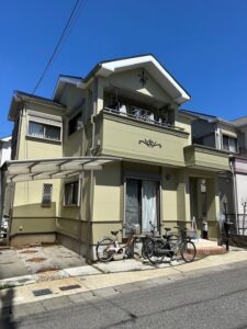 大阪狭山市 IN様邸 外壁塗装、屋根塗装、付帯塗装、ベランダ防水、コーキング施工