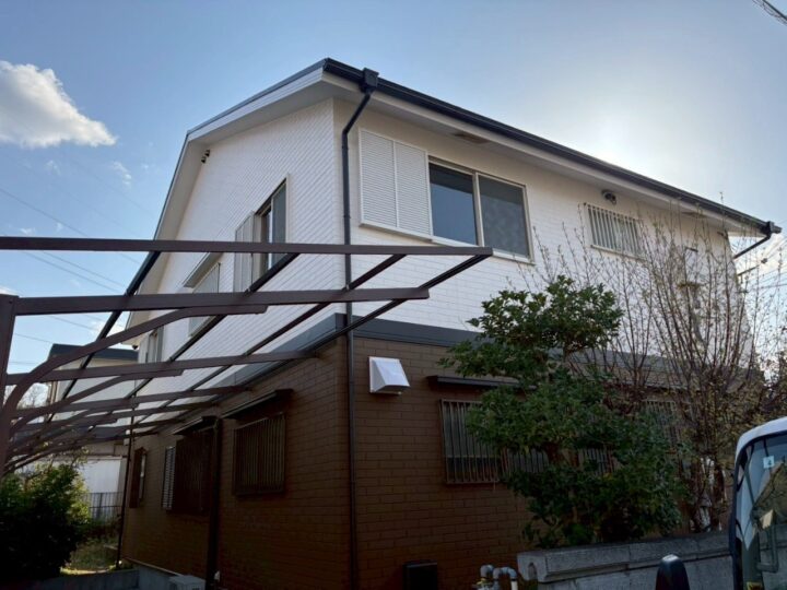 南河内郡河南町 ST様邸 外壁塗装、屋根塗装、付帯塗装、シーリング施工、ベランダ防水工事