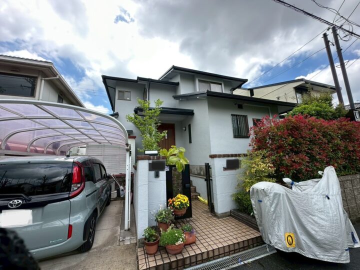 富田林市AD様邸  外壁塗装、付帯塗装、シーリング施工、軒天塗装