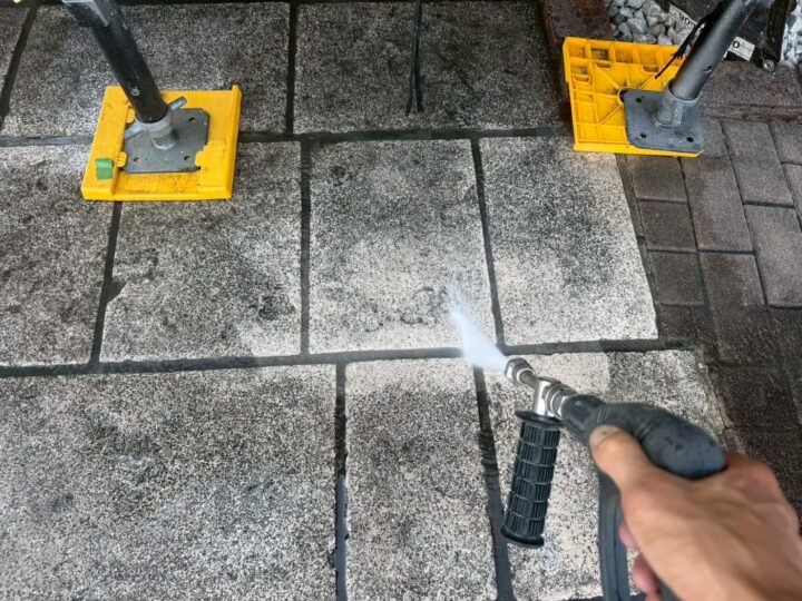 高圧洗浄:タイル