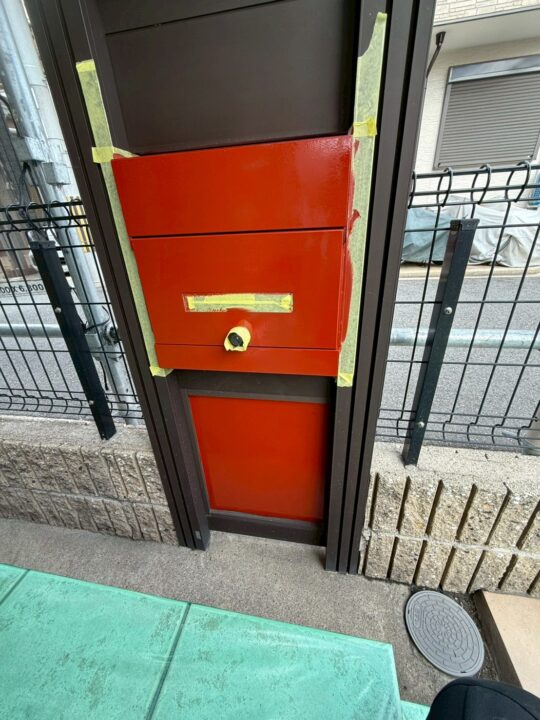 付帯塗装:ポスト