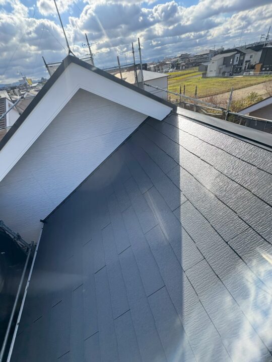 屋根塗装:上塗り