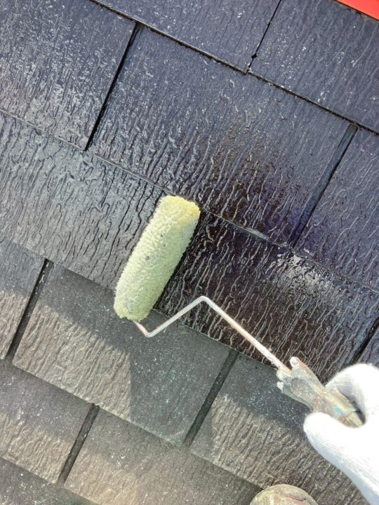 屋根塗装:下塗り1回目