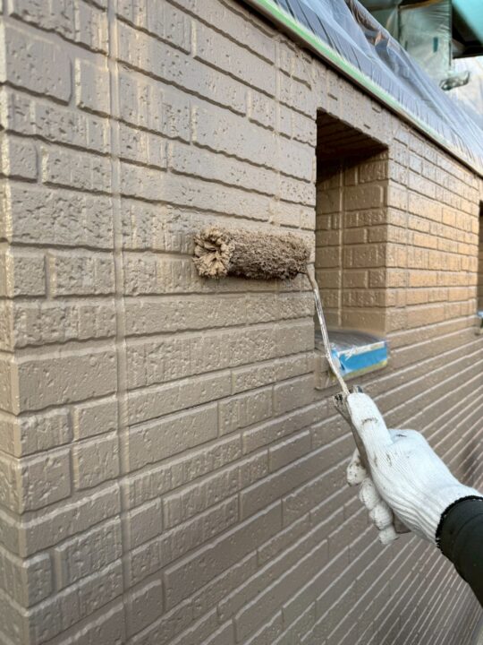 外壁塗装:上塗り