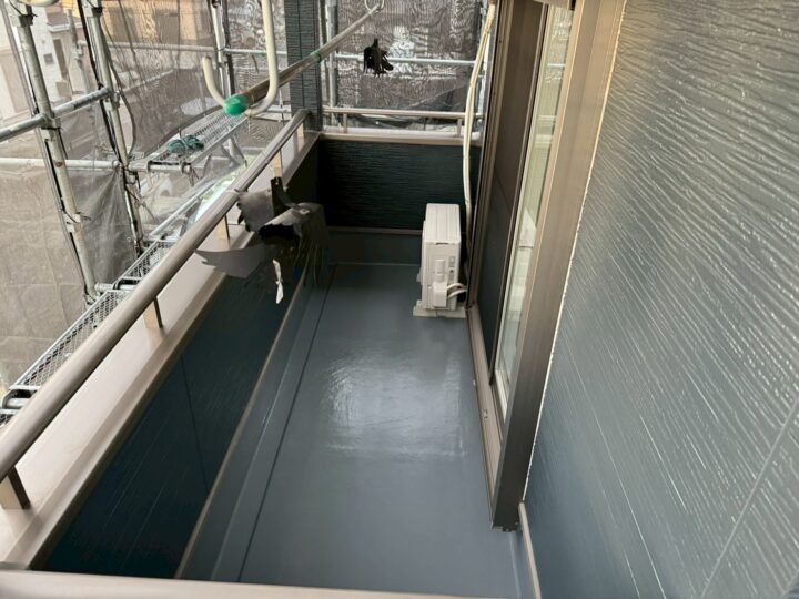 ベランダ防水:完成