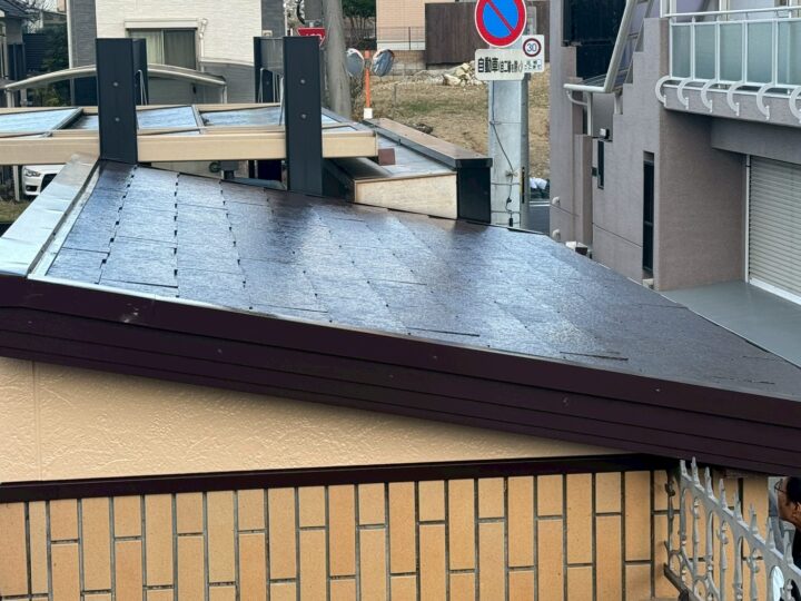 藤井寺市　KY様邸 屋根塗装、カーポート塗装、シーリング施工、付帯塗装