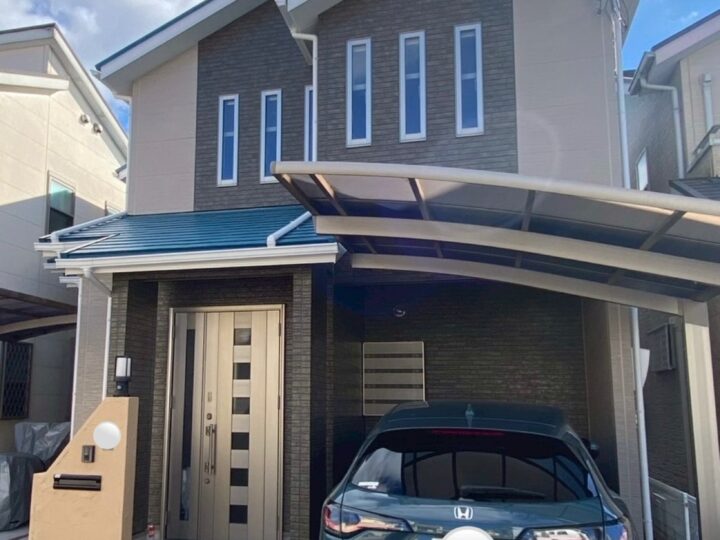 河内長野市HR様邸  外壁塗装、屋根塗装、付帯塗装、シーリング施工、ベランダ防水、軒天塗装