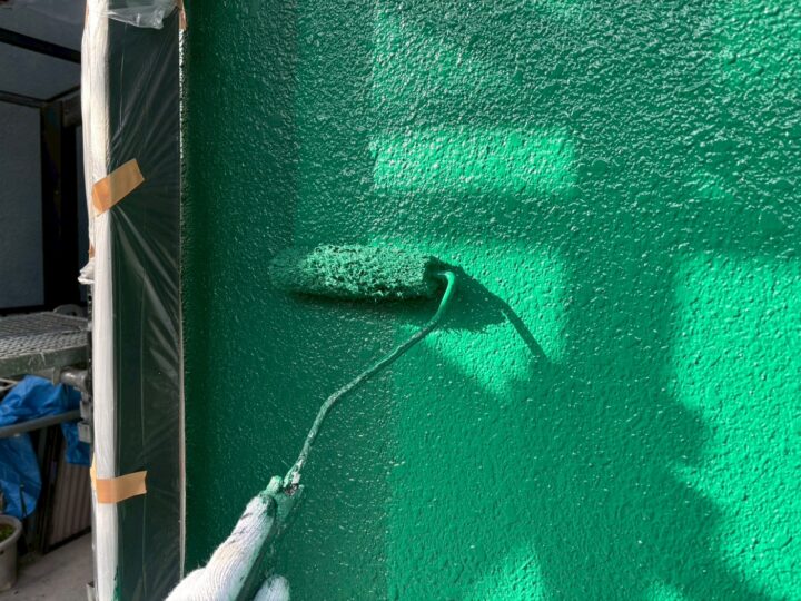 外壁塗装:上塗り