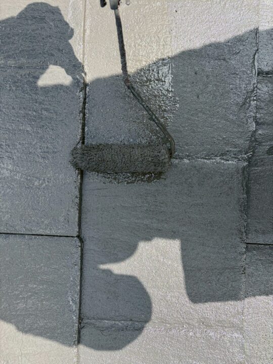 屋根塗装:上塗り