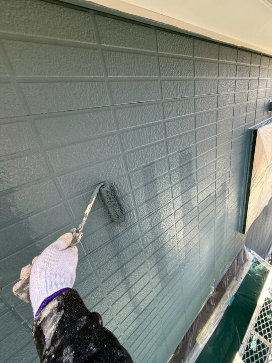 外壁塗装:上塗り