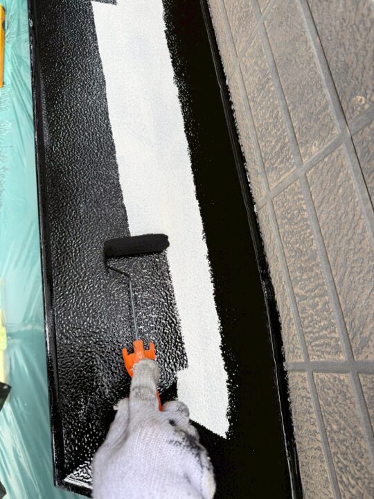 付帯塗装:出窓天板