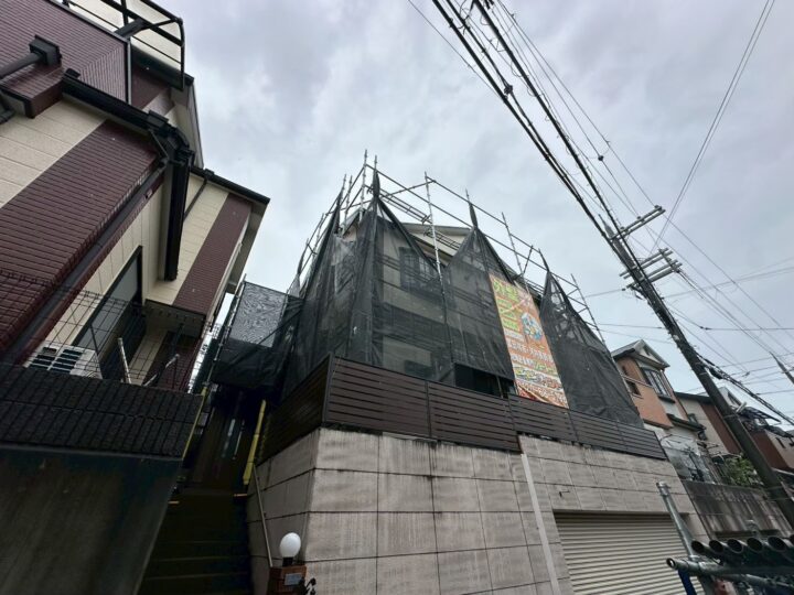 足場組み立て
