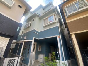 大東市　TM様邸  外壁塗装、屋根塗装、付帯塗装、シーリング施工、軒天塗装、ベランダ防水